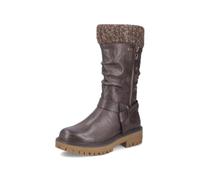Rieker Botas Mujer 92984-25 Marrón Talla 42 | Cuero sintético, Cremallera, Resistente al agua, Forro cálido