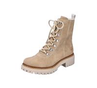 Rieker Mujer Botines 72643, señora Botines con cordones,bota con cordones,zapato de transición,bota,media bota,Beige (beige / 60),38 EU / 5 UK