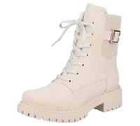 Rieker Mujer Botines 72631, señora Botines con Cordones,Bota con Cordones,Zapato de transición,Bota,Media Bota,Beige (Beige / 62),38 EU / 5 UK