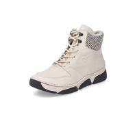 Rieker Botines con cordones crema / negro 39 crema / negro