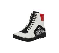 Rieker Botines con cordones ecru / rojo / negro 36 EUR