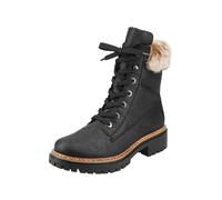 Rieker Botines con cordones negro 38 negro