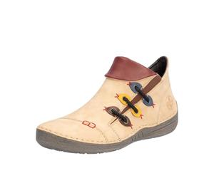 Rieker Botines de mujer 72581, beige, 42 EU