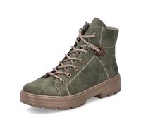 Rieker Botines de mujer con cordones N0030, botines sueltos, Verde 54., 39 EU