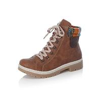 Rieker Mujer Botines Y9430, señora Botines con Cordones,Bota,Media Bota,Bota con Cordones,Zapato de transición,Marrón (Braun / 22),36 EU / 3.5 UK
