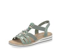 Rieker Chanclas mujer V0649, Verde 52, 39 EU Stretta