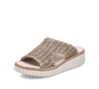 Rieker Chanclas para mujer 69280, color beige, talla 37 EU