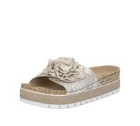 Rieker Chanclas para mujer 69562, color dorado, talla 38 EU