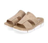 Rieker Chanclas para mujer V2375, color beige, talla 42 EU