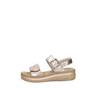 Rieker® - Desnudos para mujer de piel beige y bandas autoadherentes, Goudkleur, 42 EU