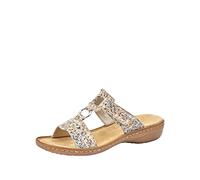 Rieker Frühjahr/Sommer 608A0, Mules Mujer, Multicolor (Pebble/Multi 93), 38 EU