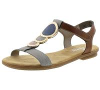 Rieker Spring/Summer 64278, Sandalias Mujer, Grey, 43 EU