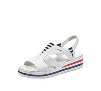 Rieker Frühjahr/Sommer V02Y5, Sandalias Punta Cerrada Mujer, Blanco (Weiss 80), 42 EU