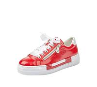 Rieker - Frühjahr/Sommer, Zapatillas Mujer, Rojo (Flamme/Weiss/ 33 33), 35 EU