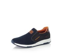Rieker Hombre Mocasines B3450, de Caballero Zapatillas,Pantuflas,Zapatillas,Mocasines,Zapatos de Negocios,Azul (Blau / 14),43 EU / 9 UK