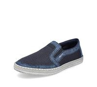 Rieker Hombre Mocasines B5264, de Caballero Zapatillas,Pantuflas,Zapatillas,Mocasines,Zapatos de Negocios,Azul (Blau / 14),40 EU / 6.5 UK
