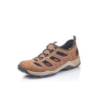 Rieker Hombre Zapatos con Cordones 08065, de Caballero Calzado cómodo,Zapatos Bajos y cómodos,Cordones,Marrón (Braun / 25),45 EU / 10.5 UK