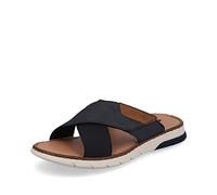 Rieker Hombre Zuecos 25283, de Caballero Sandalias achineladas,Zapato de Verano,Zapatilla,Sandalia,Zapato Informal,Azul (Blau / 14),43 EU / 9 UK