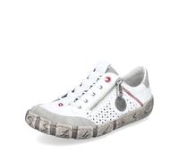 Rieker L0355, Zapatillas Mujer, Blanco, 36 EU