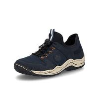 Rieker L0593 Slip-On - Zapatillas de mujer con plantilla suelta, Azul 14, 36 EU