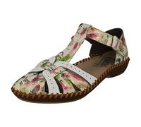 Rieker M1650 - Sandalias sintéticas con puntera cerrada y parte trasera completa, multicolor, 39 EU