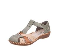 Rieker M1655, Mocasín Mujer, Color Verde, 41 EU