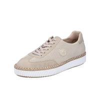 Rieker M2912, Zapatillas Bajas Mujer, Beige, 42 EU