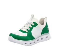 Rieker M6068, Zapatillas Bajas Mujer, Verde, 40 EU