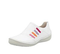 Rieker Mocasín 52560 para Mujer, Blanco, Talla 6, White, 39 EU