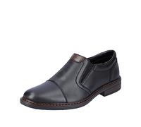 Rieker - Mocasines Hombre, Negro (Schwarz/Kastanie/Schwarz 00), 42 EU