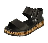 Rieker Mode Womens Sandals 41 EU Negro