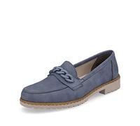 Rieker 51863, Mocasín Mujer, Azul, 39 EU
