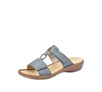 Rieker Mujer 60885 Mules, Azul, 42 EU
