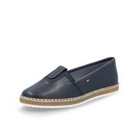Rieker Mujer Alpargatas M2261, señora Zapatos Planos,Zapatos Bajos,Zapatos de Verano,Zapatillas,Trenzados,marítimos,Azul (Blau / 14),40 EU / 6.5 UK