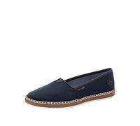 Rieker Mujer Alpargatas M2278, señora Zapatos Planos,Zapatos Bajos,Zapatos de Verano,Zapatillas,Trenzados,marítimos,Azul (Blau / 14),41 EU / 7.5 UK