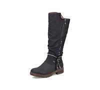 Rieker Mujer Botas Z4759, señora Botas de Invierno,Repelente,riekerTEX,Botas de Invierno,Botas de Cordones,Forradas,Negro (Schwarz / 01),42 EU / 8 UK