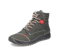 Rieker Mujer Botines 51545, señora Botines con Cordones,Botas de Chukka,Botas Cortas,Botas con Cordones,Verde (grün / 54),38 EU / 5 UK