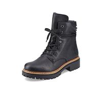 Rieker Mujer Botines 72621, señora Botines con Cordones,Botas con Cordones,Botas de Chukka,Botas Cortas,Negro (Schwarz / 00),41 EU / 7.5 UK
