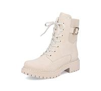 Rieker Mujer Botines 72631, señora Botines con Cordones,Bota con Cordones,Zapato de transición,Bota,Media Bota,Beige (Beige / 62),38 EU / 5 UK