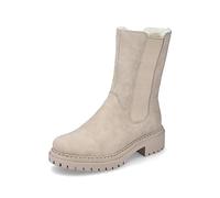 Rieker Mujer Botines 72683, señora Botas Chelsea,Botas,Medias Botas,botín,Bota de Deslizamiento,Alto,Beige (Beige / 62),38 EU / 5 UK