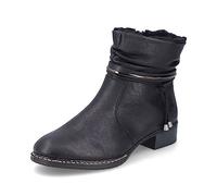 Rieker Mujer Botines 73456, señora Botines,Botas,Medias Botas,botín,Plano,Negro (Schwarz / 00),38 EU / 5 UK