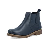 Rieker Mujer Botines 73557-14 Azul Talla 40 | Cuero sintético, Cremallera, Forro cálido