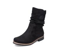 Rieker Mujer Botines 73560, señora Botines,Botas,Bota,Media Bota,botín,Plano,Negro (Schwarz / 00),42 EU / 8 UK