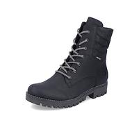 Rieker Mujer Botines 78520, señora Botines con Cordones,Repelente,riekerTEX,Media Bota,Bota con Cordones,Negro (Schwarz / 00),39 EU / 6 UK