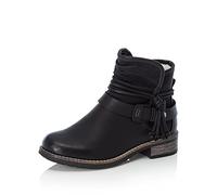 Rieker Mujer Botines 94689, señora Botines,Botas,Medias Botas,botín,Plano,Negro (Schwarz / 00),39 EU / 6 UK