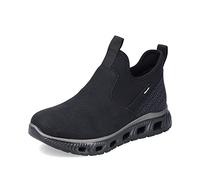 Rieker Mujer Botines M6053, señora Botines,Botas,Medias Botas,Botines,Forradas,Botas de Invierno,Negro (Schwarz / 00),37 EU / 4 UK