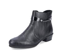 Rieker Mujer Botines Y0783, señora Botines,Media Bota,Zapato de transición,Zapato de Invierno,Botas,Bota,Forrado,Negro (Schwarz / 00),37 EU / 4 UK