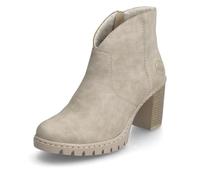 Rieker Mujer Botines Y2553, señora Botines,Media Bota,Zapato de transición,Zapato de Invierno,Botas,Bota,Forrado,Beige (Beige / 60),37 EU / 4 UK