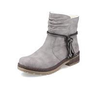 Rieker Mujer Botines Y7463, señora Botines,Botas,Medias Botas,botín,Plano,Gris (Grau / 40),42 EU / 8 UK