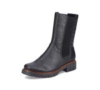 Rieker Mujer Botines Z3582, señora Botas Chelsea,Botas,Medias Botas,botín,Bota de Deslizamiento,Plano,Negro (Schwarz / 00),38 EU / 5 UK